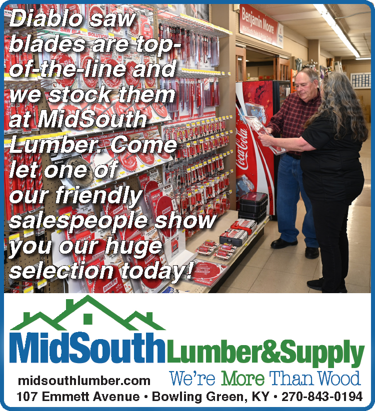 MidSouth Lumber & Supply carries a full line of Diablo Saw blades.