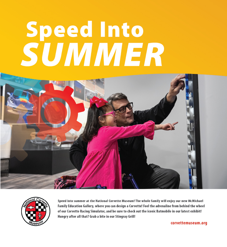 Speed Into Summer with amazing displays at the National Corvette Museum in Bowling Green, Kentucky