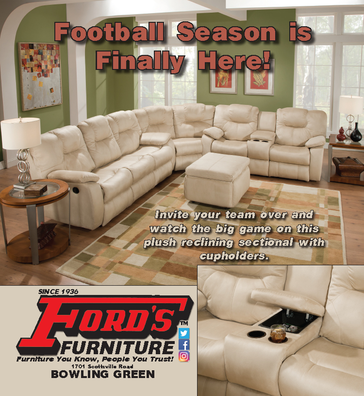 Ford's Furniture... great seating for all your football and entertainment viewing.