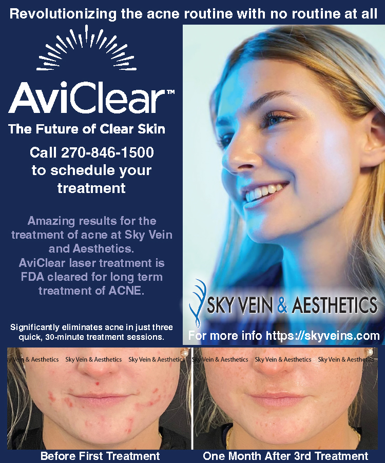 Sky Vein revolutionizes the acne routine with no routine at all... AviClear... the future of clear skin