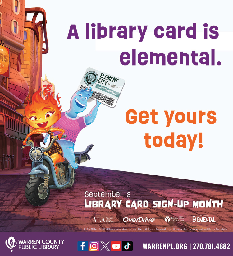 Get your library card today from the Warren County Public Library