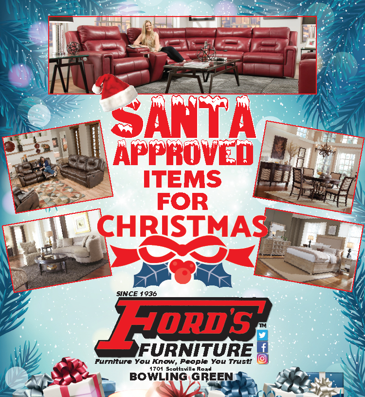 Santa approved items for Christmas gifts from Ford's Furniture