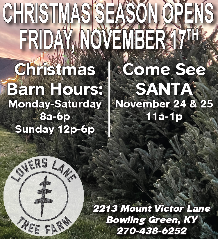 Christmas trees from Lovers Lane Tree Farm