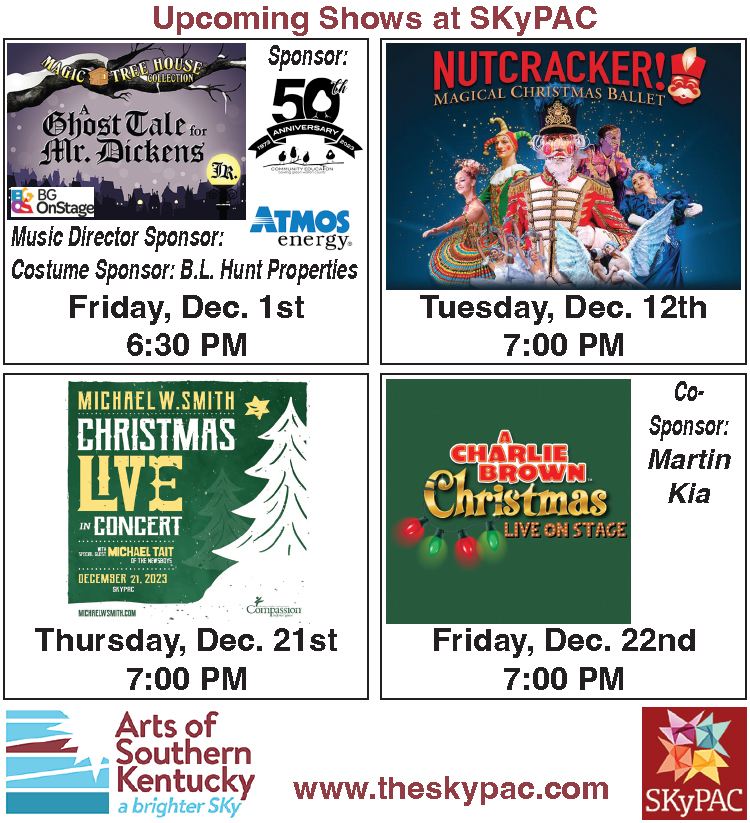 SKyPAC events for the holiday season.