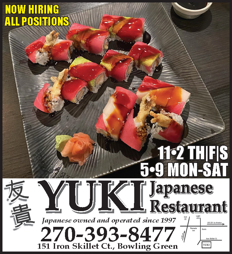 YUKI Japanese Restaurant now hiring all positions