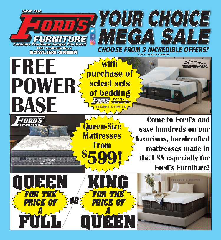 Ford's Furniture your choice mattress mega sale