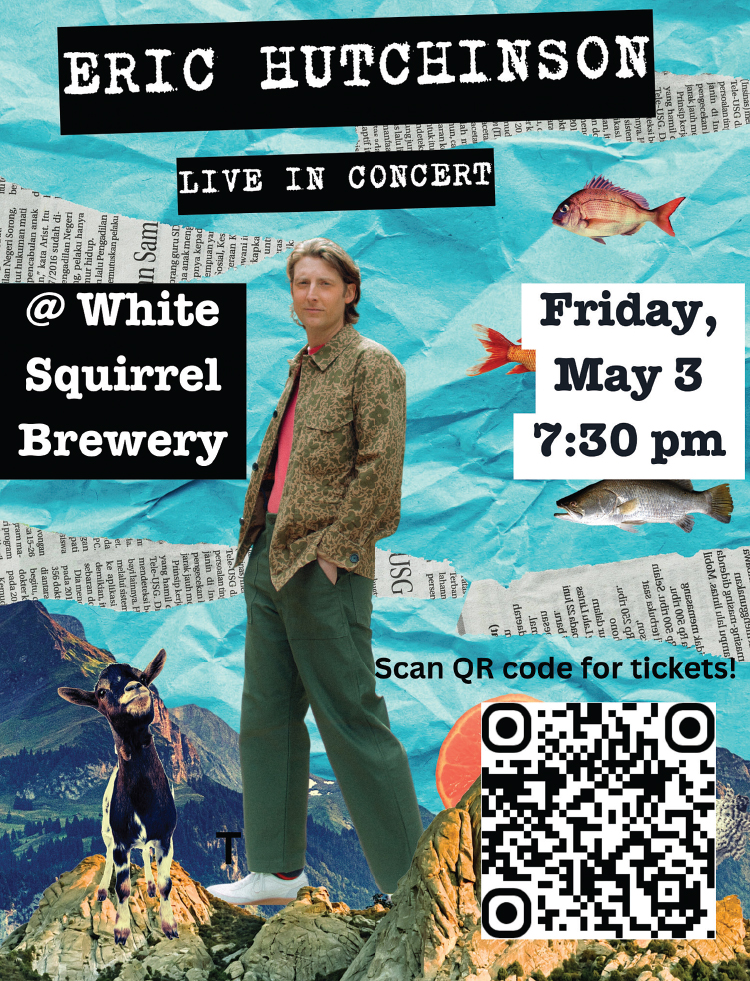 Eric Hutchinson live in concert at White Squirrel Brewery