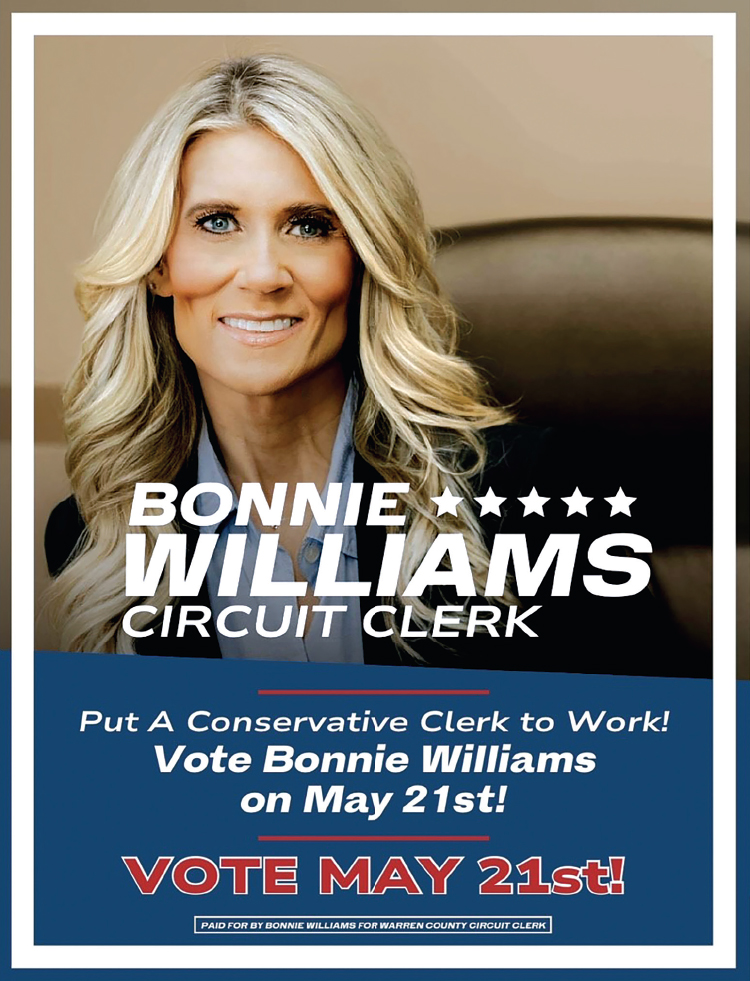 Elect Bonnie Williams Circuit Clerk