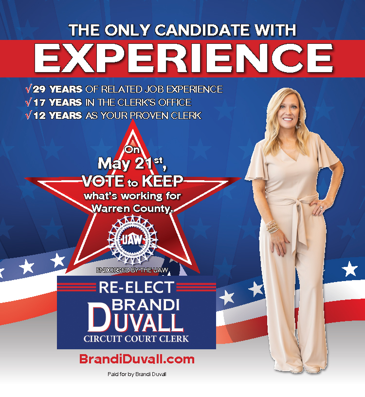 Elect Brandi Duvall Circuit Court Clerk