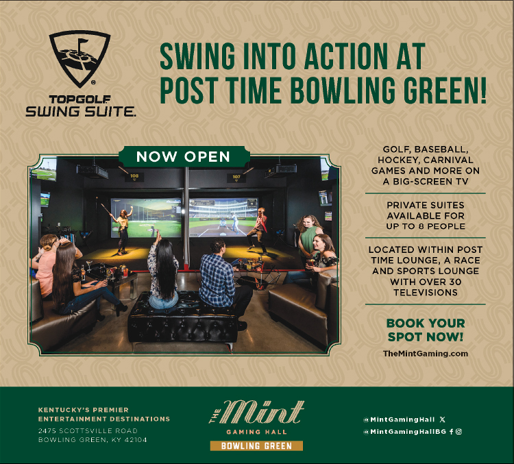 Swing into action at Post Time Bowling Green in the Mint Gaming Hall.