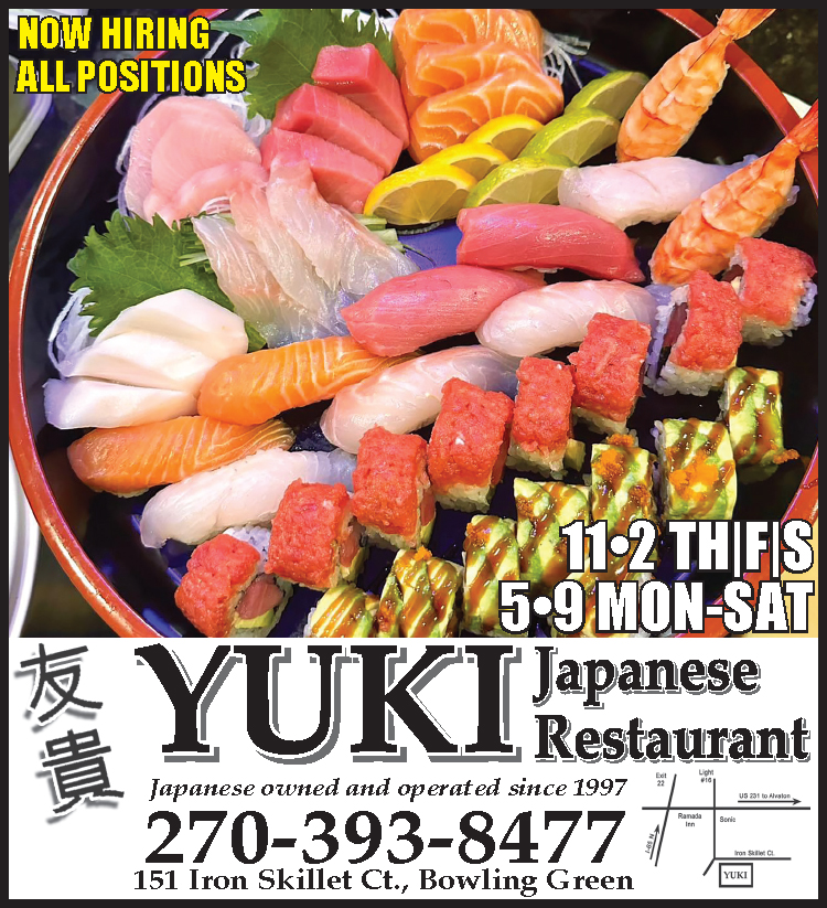 Great food from YUKI Japanese Restaurant... now hiring all positions