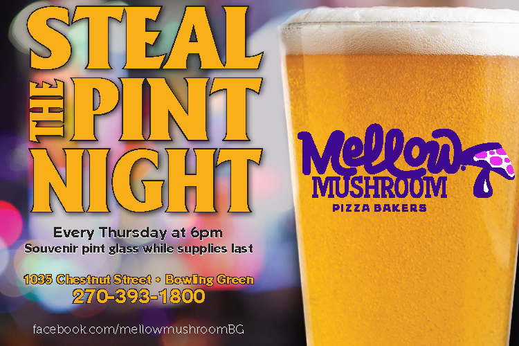 Steal the Pint Night at Mellow Mushroom.