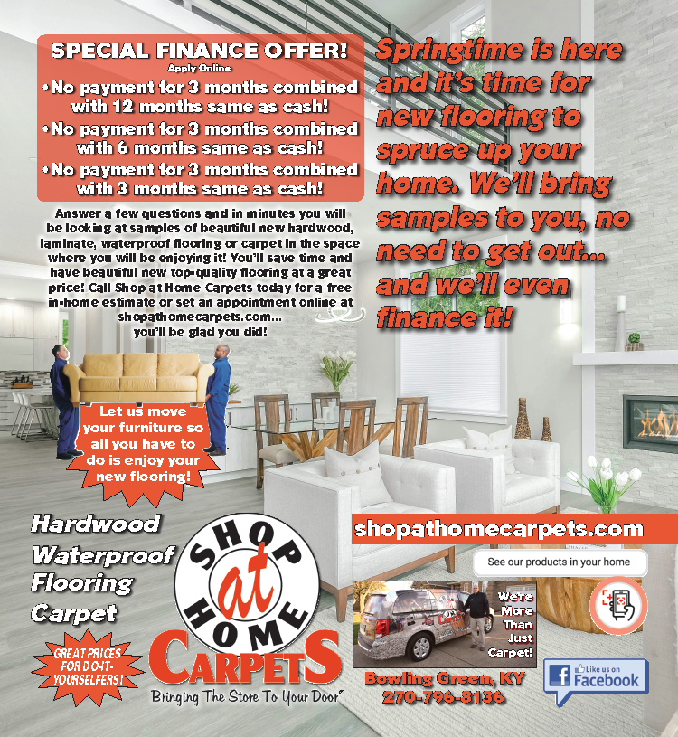 Update your home with new flooring from Shop At Home Carpets