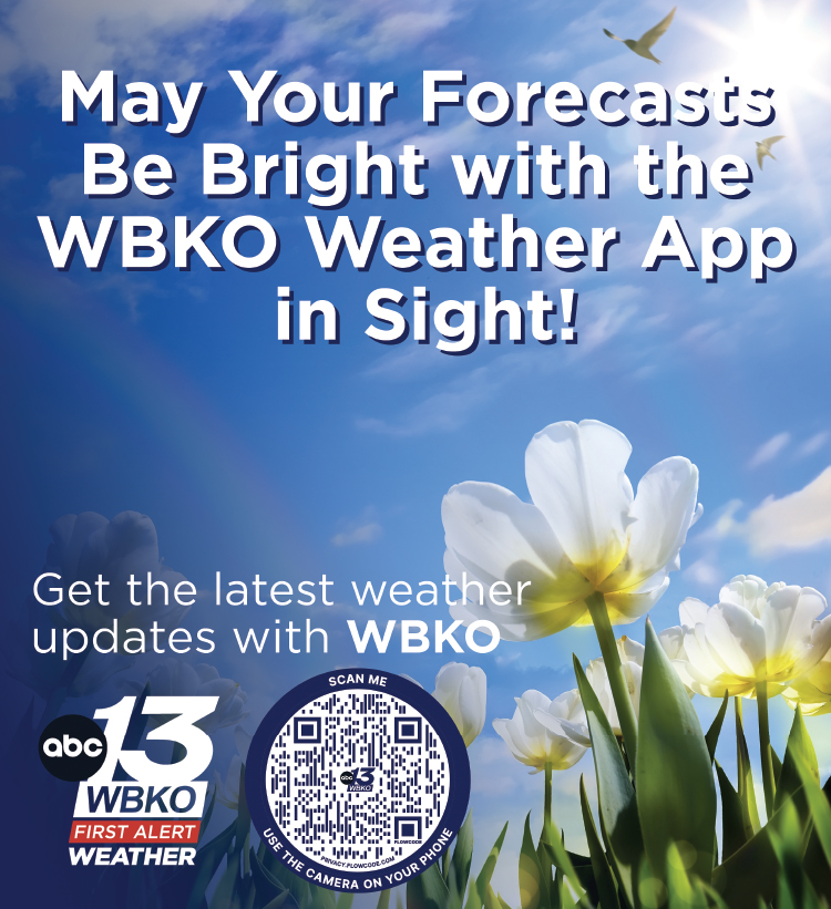 Get your weather from the WBKO Weather App.