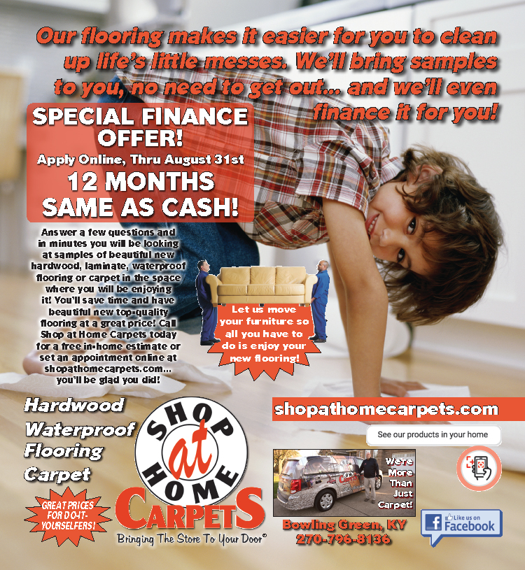 Need new flooring? Shop At Home Carpets brings the flooring store to your door. 