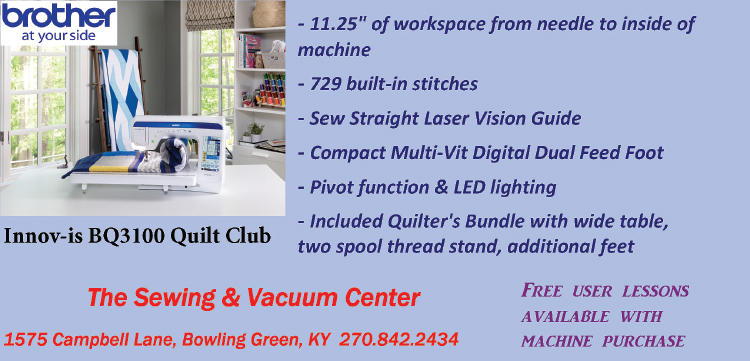 Innov-is BQ3100 Quilt Club at The Sewing & Vacuum Center