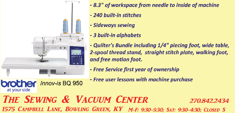 All your sewing needs at The Sewing & Vacuum Center.