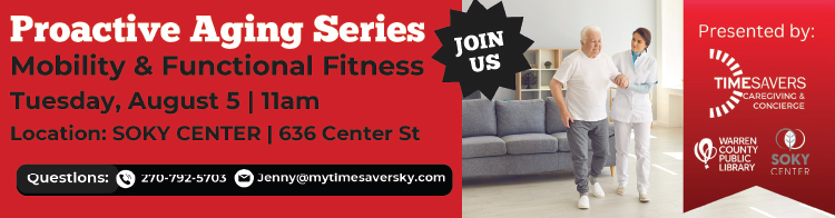 Join Timesavers Caregiving and concierge for their Proactive Aging Series... mobility & functional fitness.