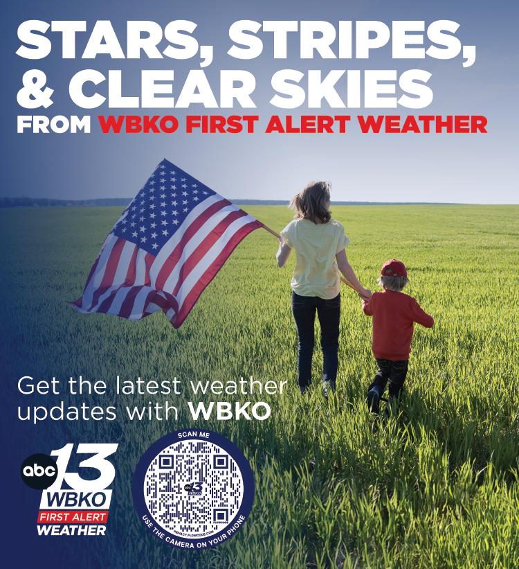 Stars, stripes and clear skies from WBKO First Alert Weather.