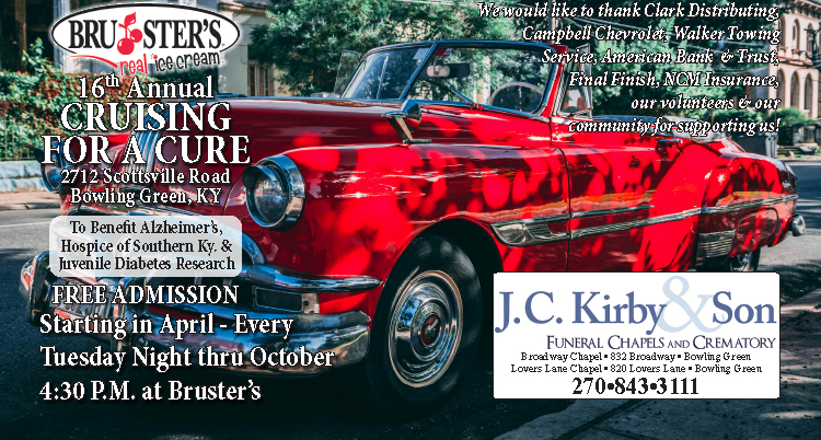Cruising for a cure... sponsored by J C Kirby & Son.