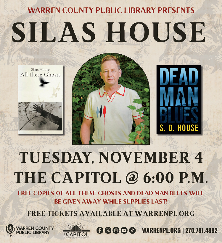 Warren County Public Library presents Author Silas House.