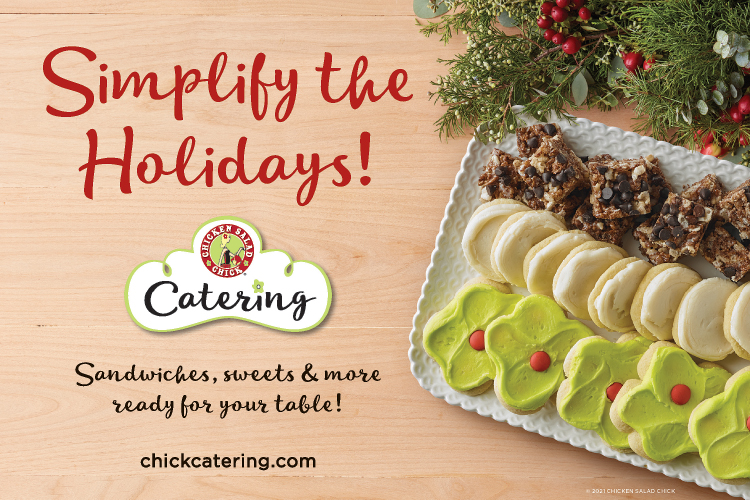Simplify the holidays with catering from Chicken Salad Chick.