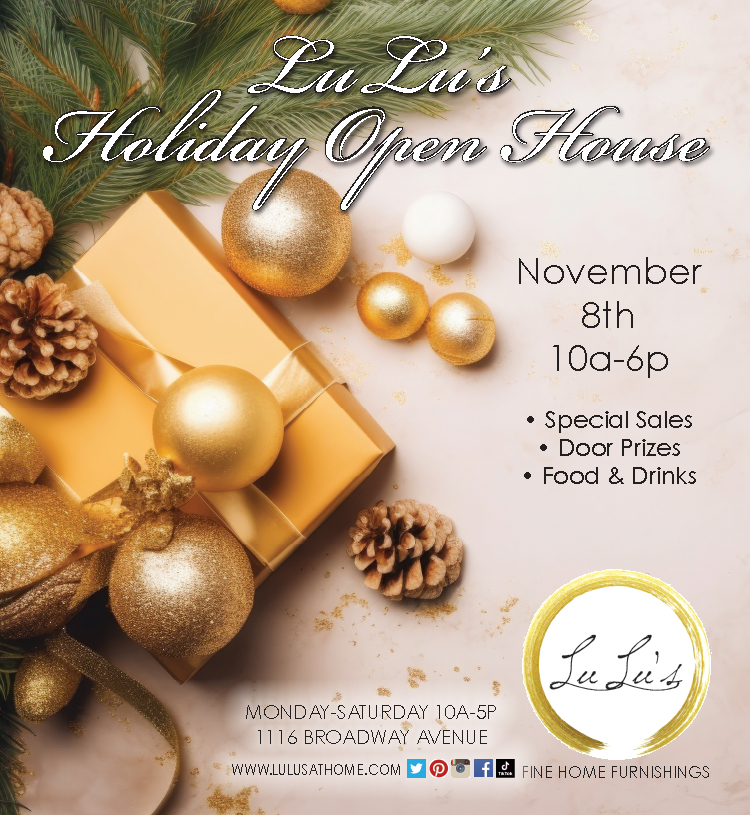 Don't miss LuLu's Holiday Open House November 8th