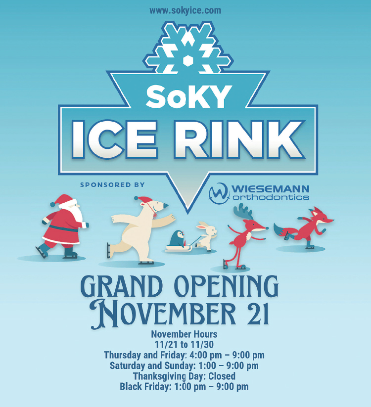 SoKY Ice Rink grand opening November 21.