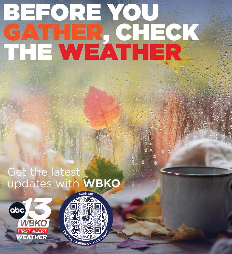 Before you gather, check the weather with WBKO First Alert Weather.