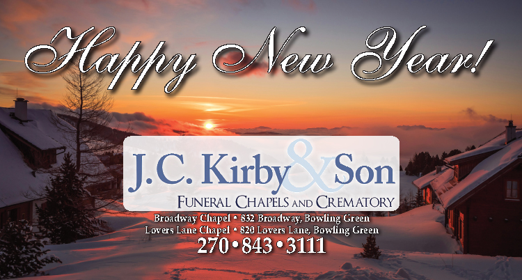 Happy New Year from J.C. Kirby & Son Funeral Chapels