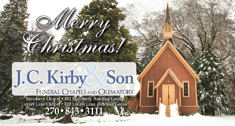 Merry Christmas from J. C. Kirby & Son Funeral Chapels