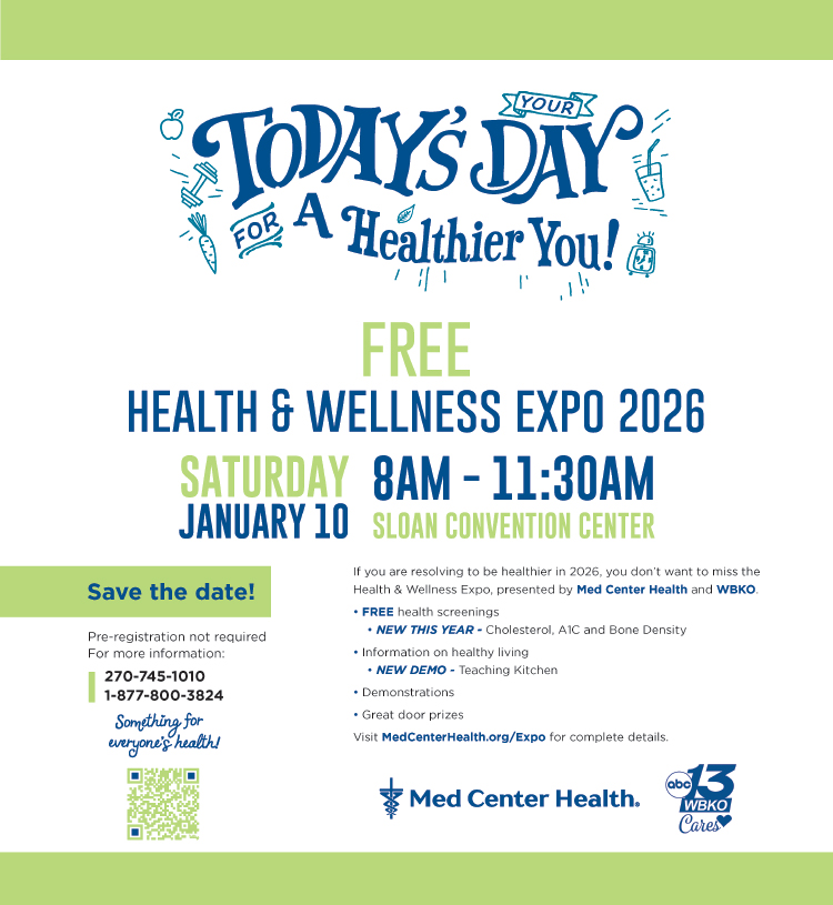 Don't miss the FREE Medical Center Health and Wellness Expo January 10, 2026.