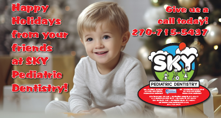 Happy Holidays from your friends at SKY Pediatric Dentistry.