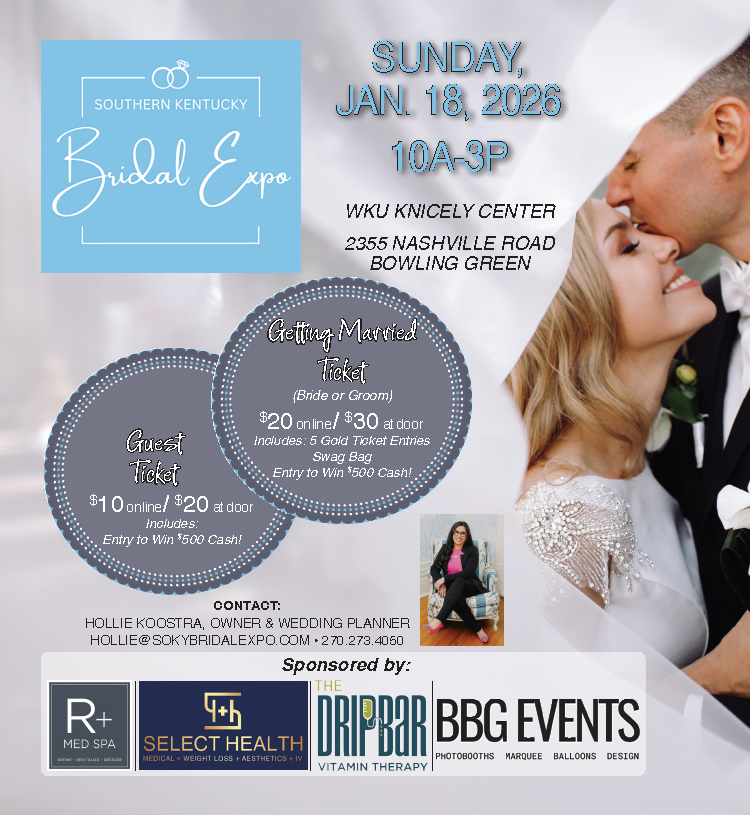 Southern Kentucky Bridal Expo Sunday January 18th.