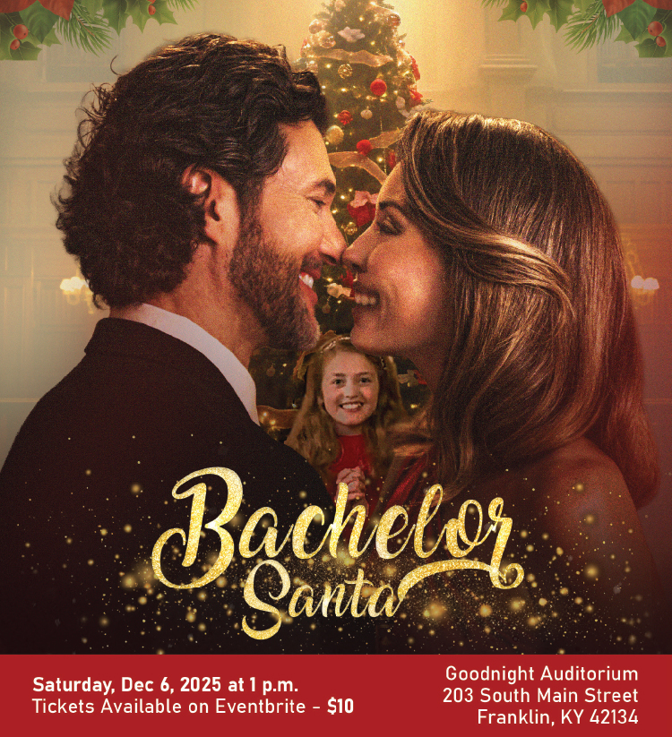 Bachelor Santa at Goodnight Auditorium in Franklin, KY.