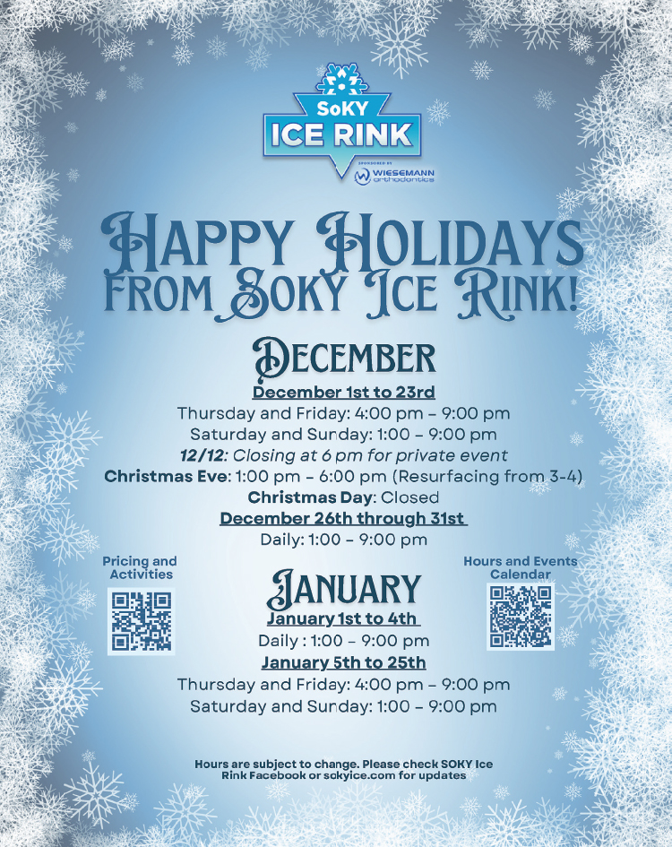 Happy Holidays fro SOKY Ice Rink