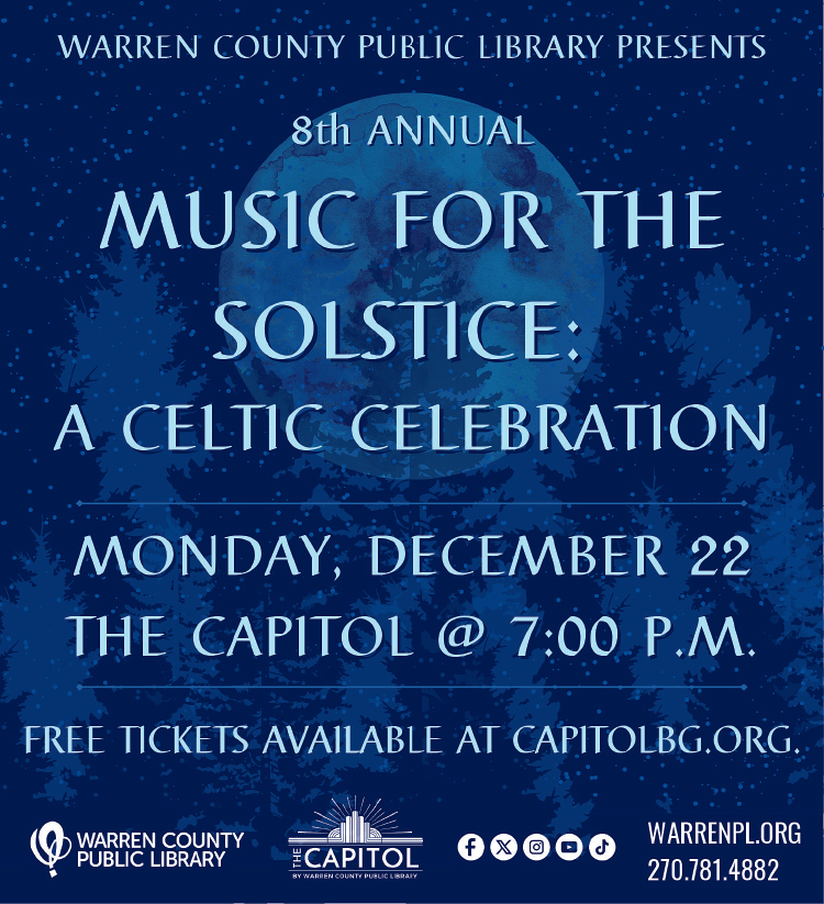 Warren County Public Library presents Music For The Solstice: A Celtic Celebration.