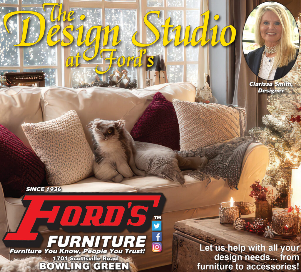 Decorate for the holidays with beautiful new furniture from The Design Studio at Ford's Furniture.