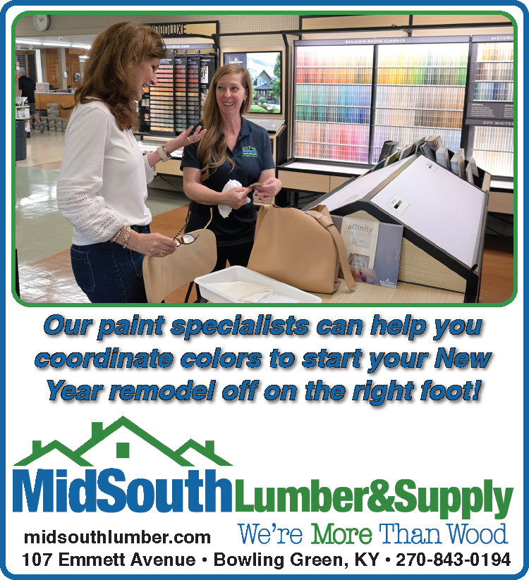 See the paint specialists at MidSouth Lumber and Supply.