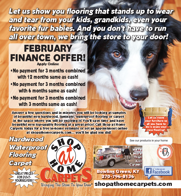 Shop At Home Carpets... flooring for every need and budget.