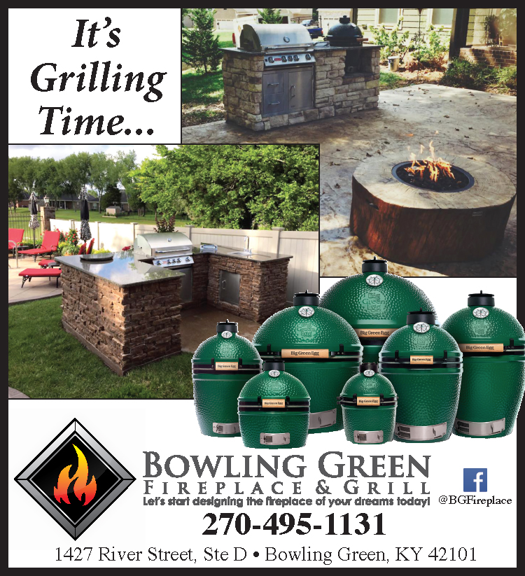 It's grilling time. Visit us at Bowling Green Fireplace & Grill.