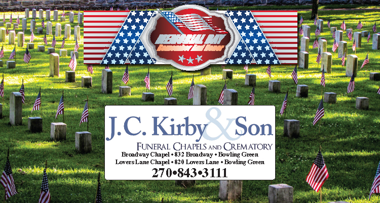 Happy Memorial Day from J.C. Kirby & Son Funeral Chapels.