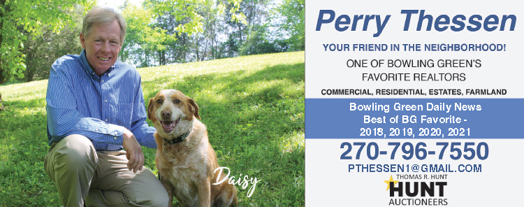 Perry Thessen, real estate sales and auctions.