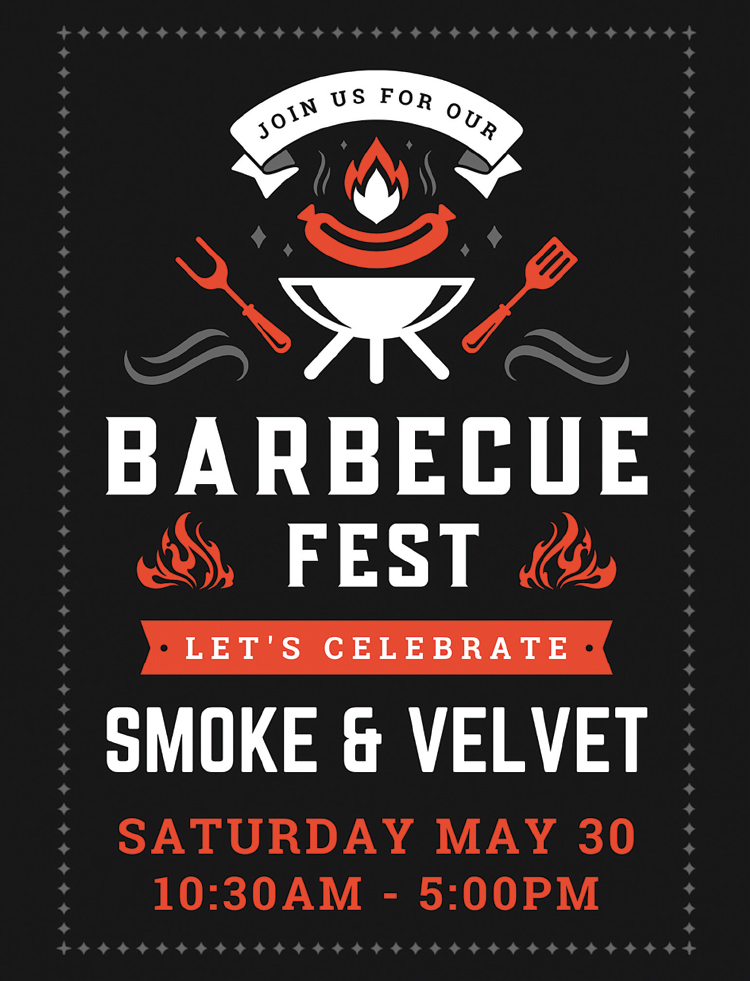 Don't miss the Barbecue Fest, Smoke & Velvet, at The Reindeer Farm