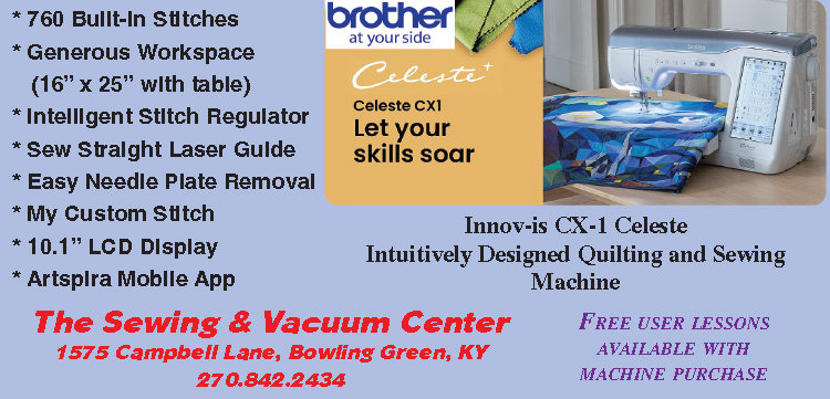 Let your skills soar with a new sewing machine from The Sewing & Vacuum Center