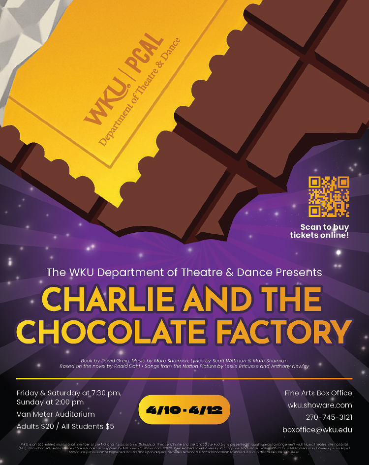 Charlie and the chocolate factory at the WLI De[ar,emt pf Tjeatre and Dance.