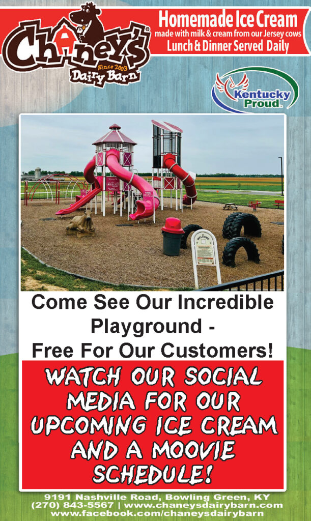 Don't miss ice cream and a moovie at Chaney's Dairy Barn.