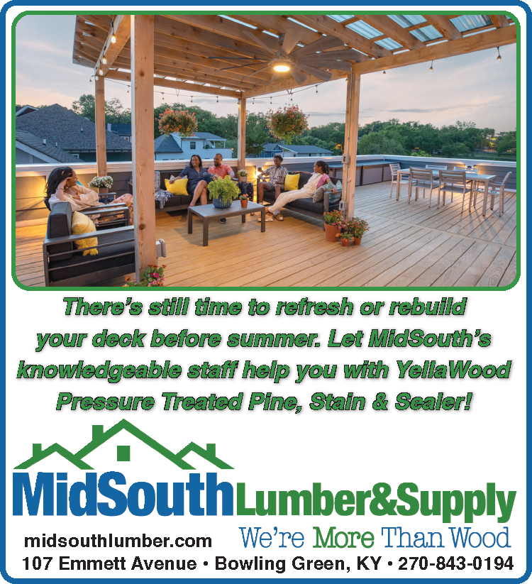 Let the pros at MidSouth Lumber and Supply help you figure out how to refresh or rebuild your deck before summer.