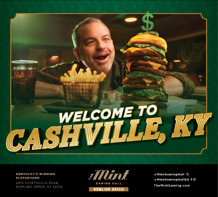 The Mint Gaming Hall welcomes you to Nashville, Kentucky.