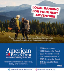 Local banking for your next adventure... American Bank & Trust.